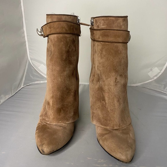 Givenchy Shark Tooth Foldover Wedge Boots 10 - Picture 2 of 14